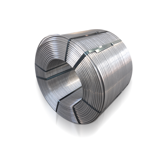 Mikið hreinleiki kalsíum álkorna vír í ryðfríu stáli